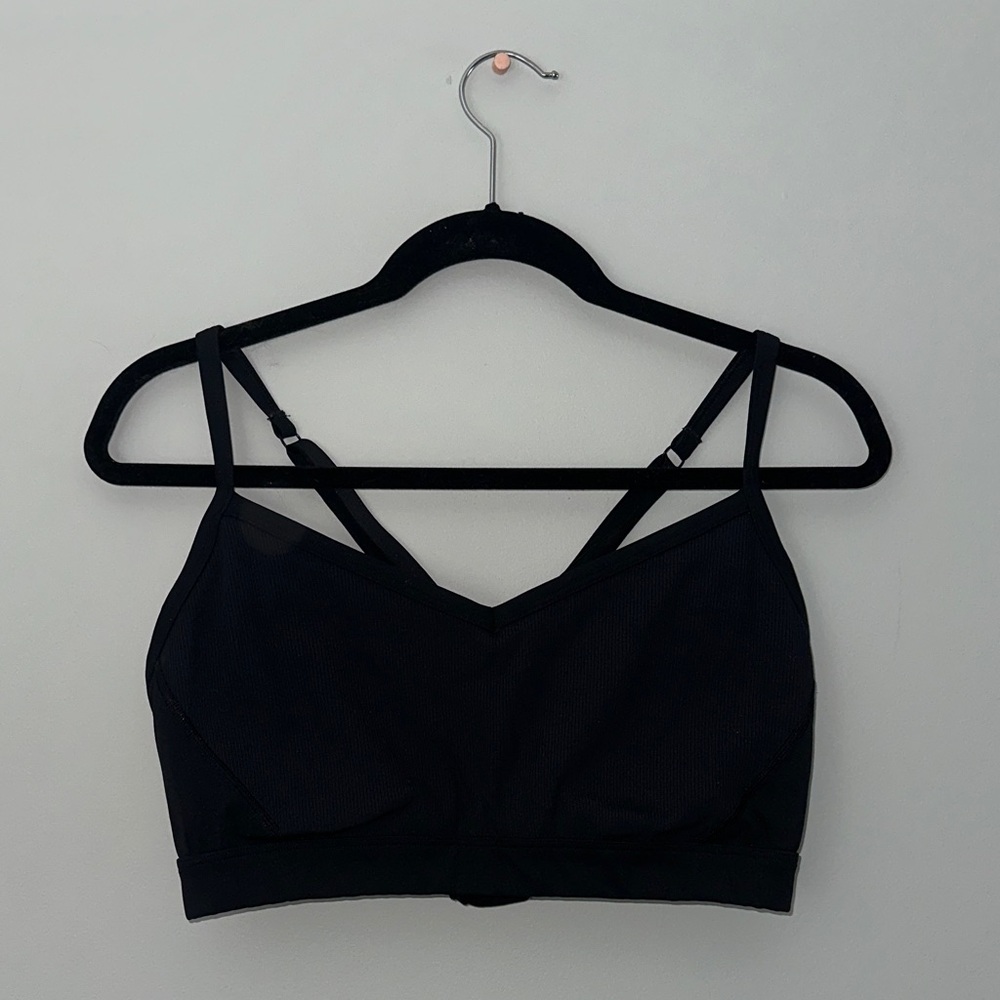 Offline by Aerie Goals Black Sports Bra XL